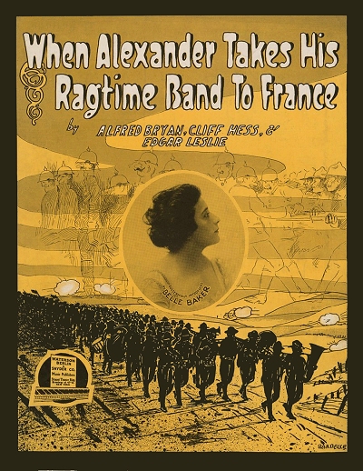 when alexander takes his ragtime band to france cover