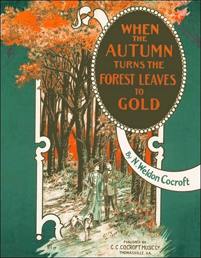 when the autumn turns the forest leaves to gold cover