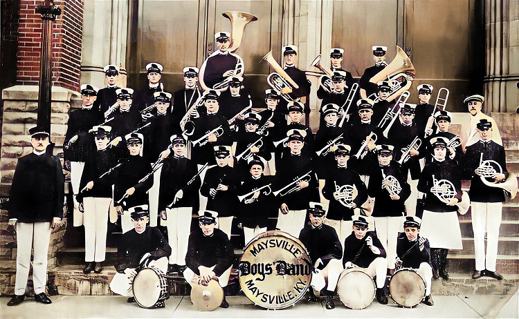 barnard and the kentucky cardinals band in 1922
