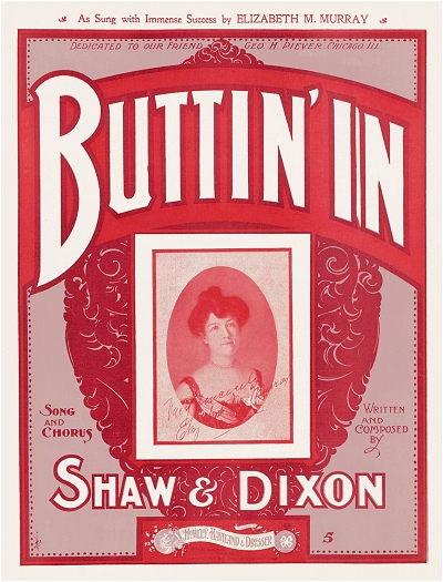 buttin' in cover