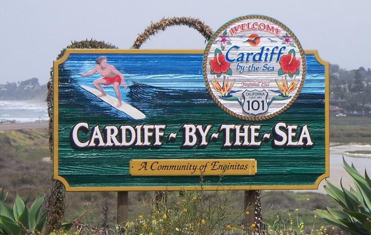 cardiff by the sea sign