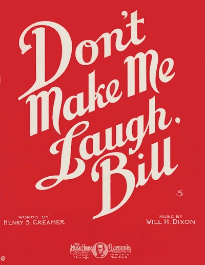 don't make me laugh bill cover