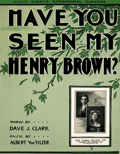 have you heard from henry brown cover