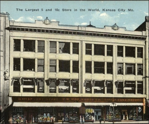 F.W. Woolworth store in kansas city around 1910