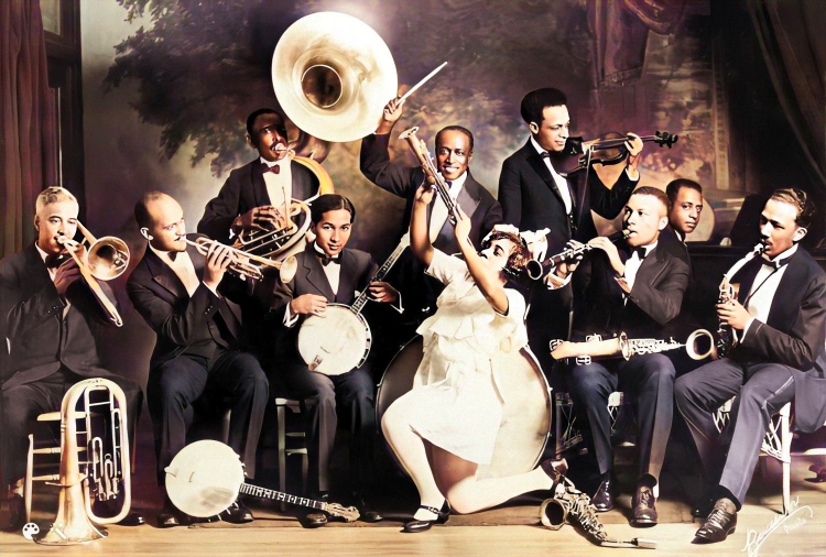 sid le protti's jazz band around 1923.