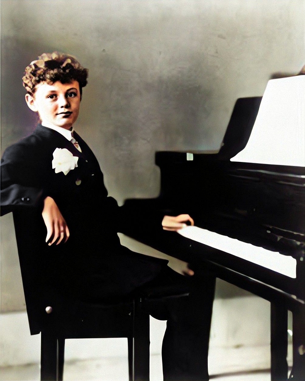 lingle at the piano in the 1915