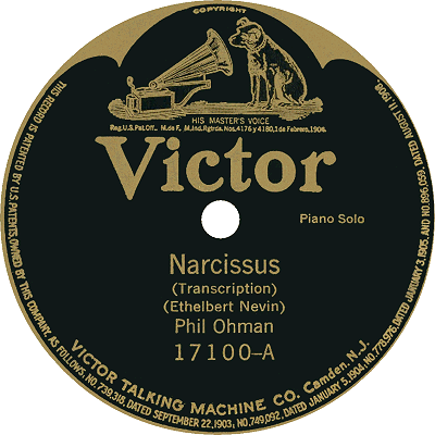 phil ohman narcissus victor record