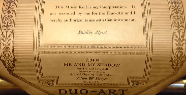 pauline alpert piano roll leader