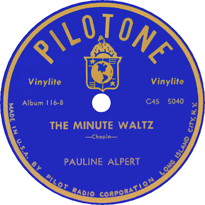 the minute waltz pilotone record