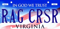 RAG CRSR license plate