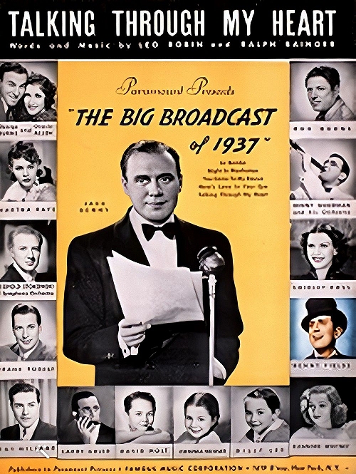 benny on a sheet music cover from the big broadcast