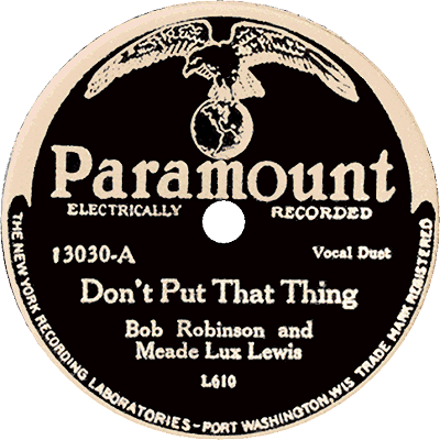 don't put that thing paramount record