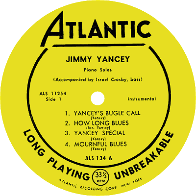 jimmy yancey atlantic record
